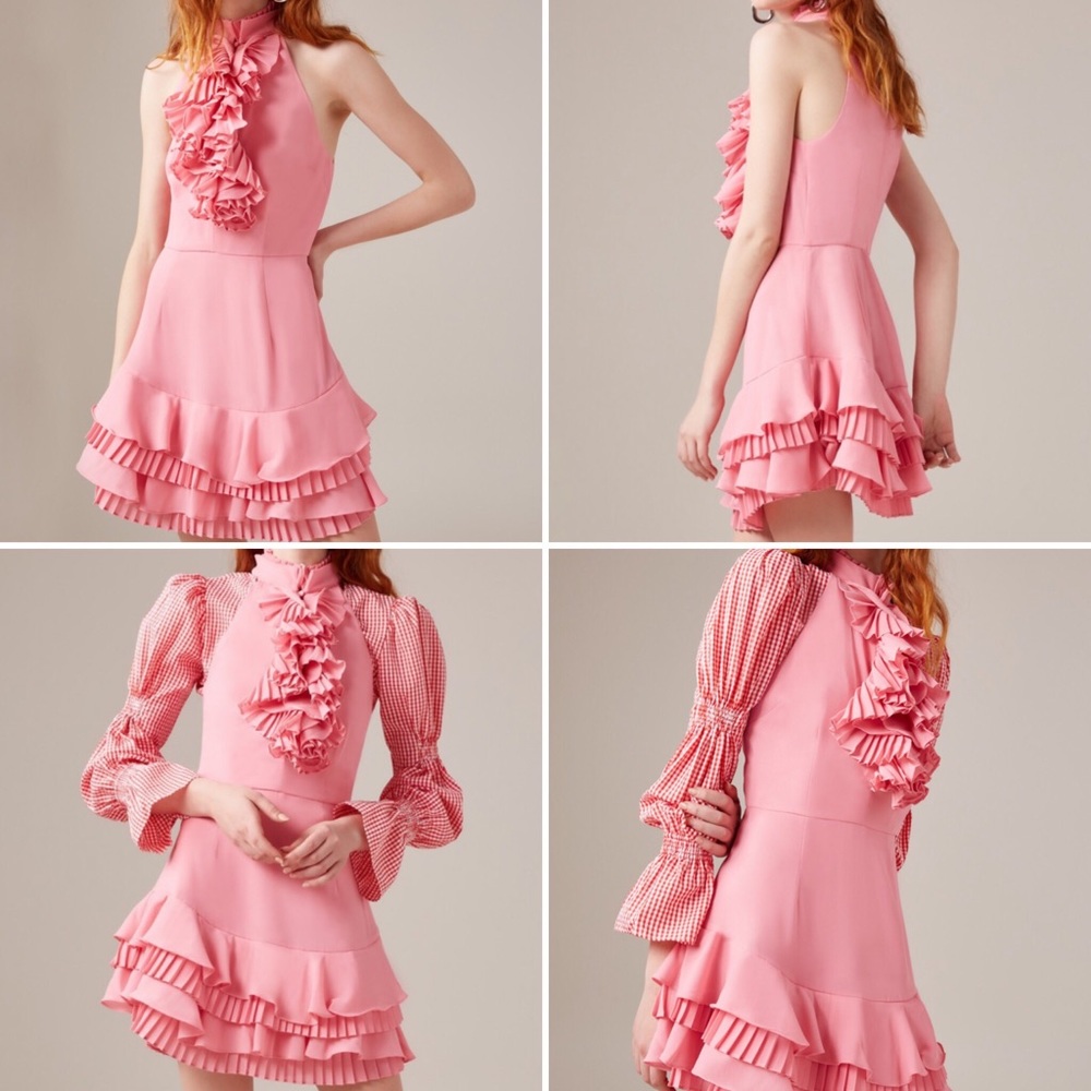 C/MEO Halter Ruffle Mini Dress - Picture 8 of 8